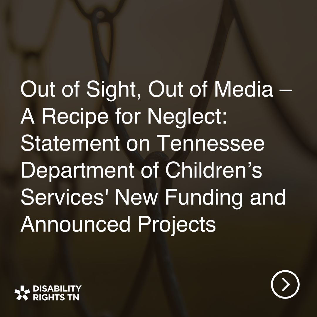 Dark background with chainlink fence. Out of Sight, Out of Media – A Recipe for Neglect: Statement on Tennessee Department of Children’s Services' New Funding and Announced Projects